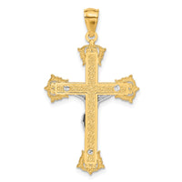 Load image into Gallery viewer, 14k Two-tone Crucifix Pendant
