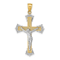 Load image into Gallery viewer, 14k Two-tone Crucifix Pendant
