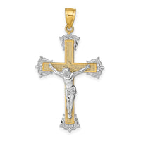 Load image into Gallery viewer, 14k Two-tone Crucifix Pendant
