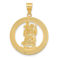 Load image into Gallery viewer, 14K w/Rhodium St Christopher Pendant
