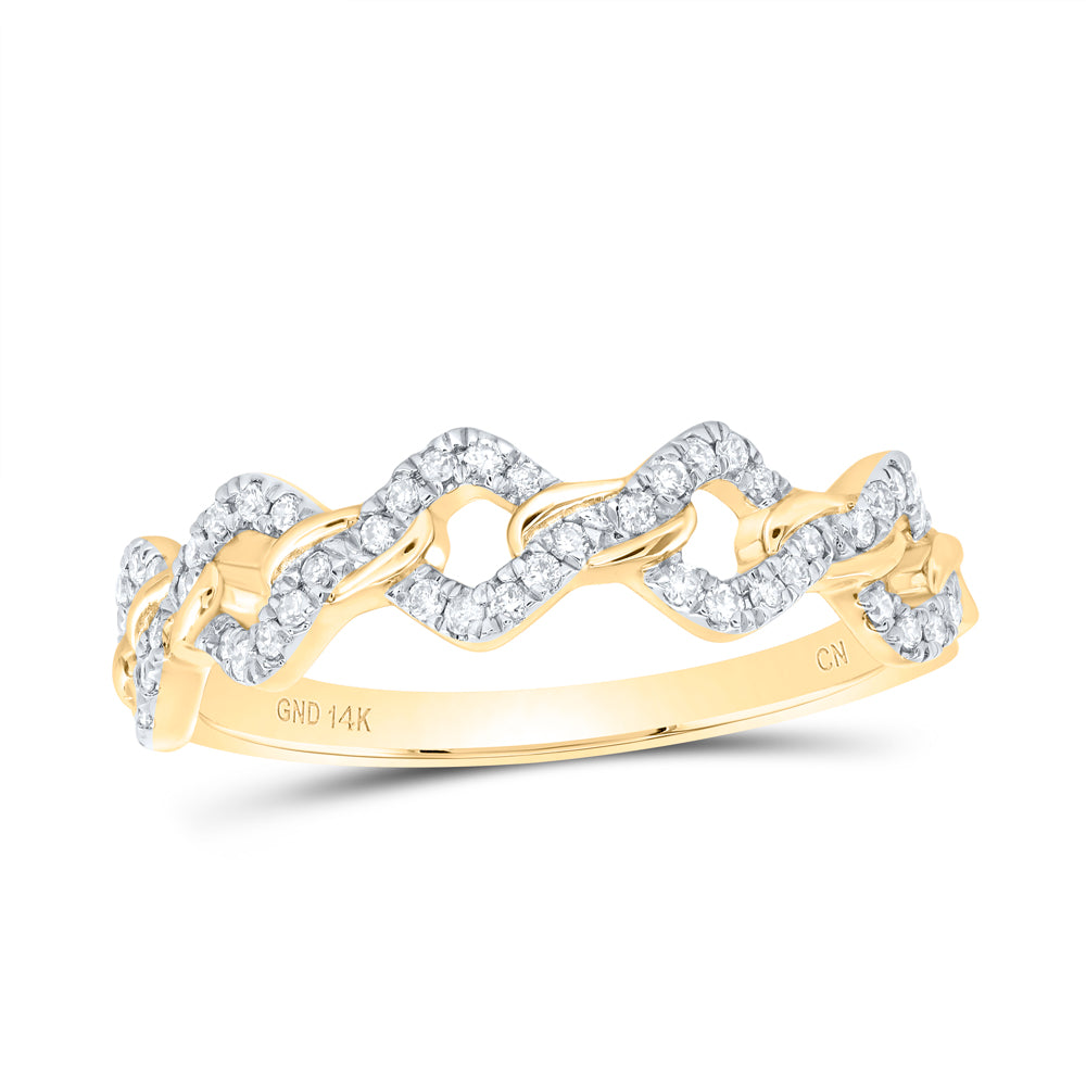 1/5CTW-DIA CN FASHION CUBAN LADIES RING