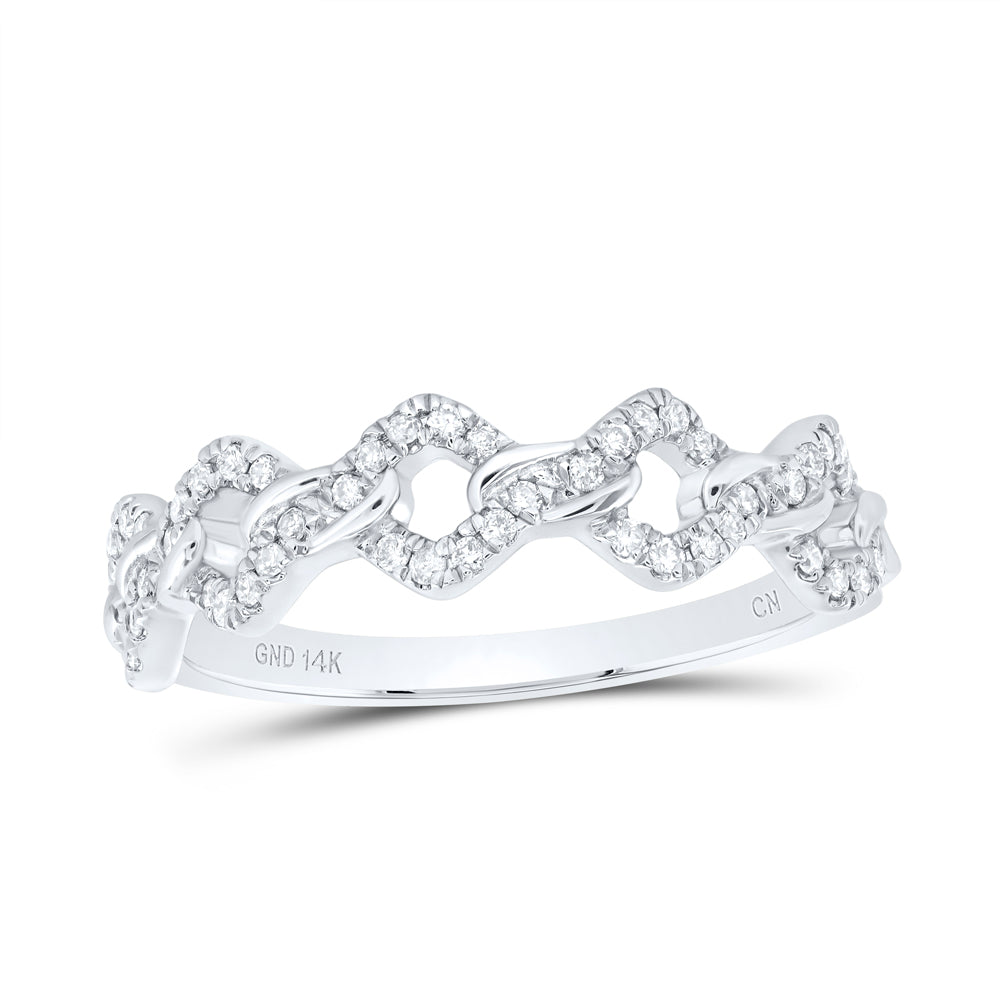 1/5CTW-DIA CN FASHION CUBAN LADIES RING