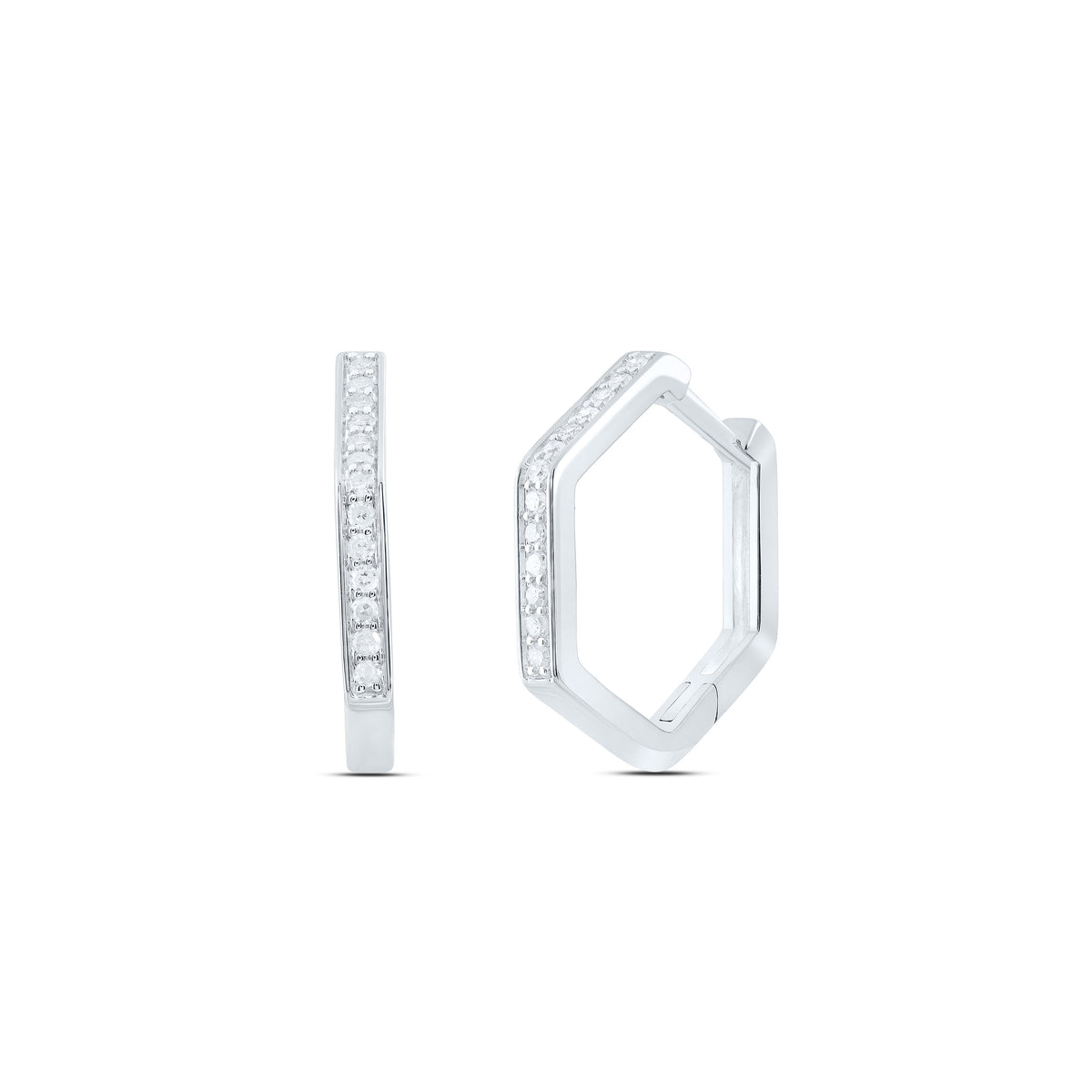 1/5CTW-DIA P1 GIFT HOOPS HUGGIES EARRING