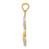 Load image into Gallery viewer, 14K w/Rhodium LOVE Angel Pendant
