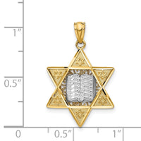 Load image into Gallery viewer, 14k Two-tone Star of David Pendant
