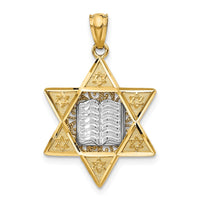 Load image into Gallery viewer, 14k Two-tone Star of David Pendant

