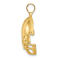 Load image into Gallery viewer, 14k Polished Football Helmet Pendant
