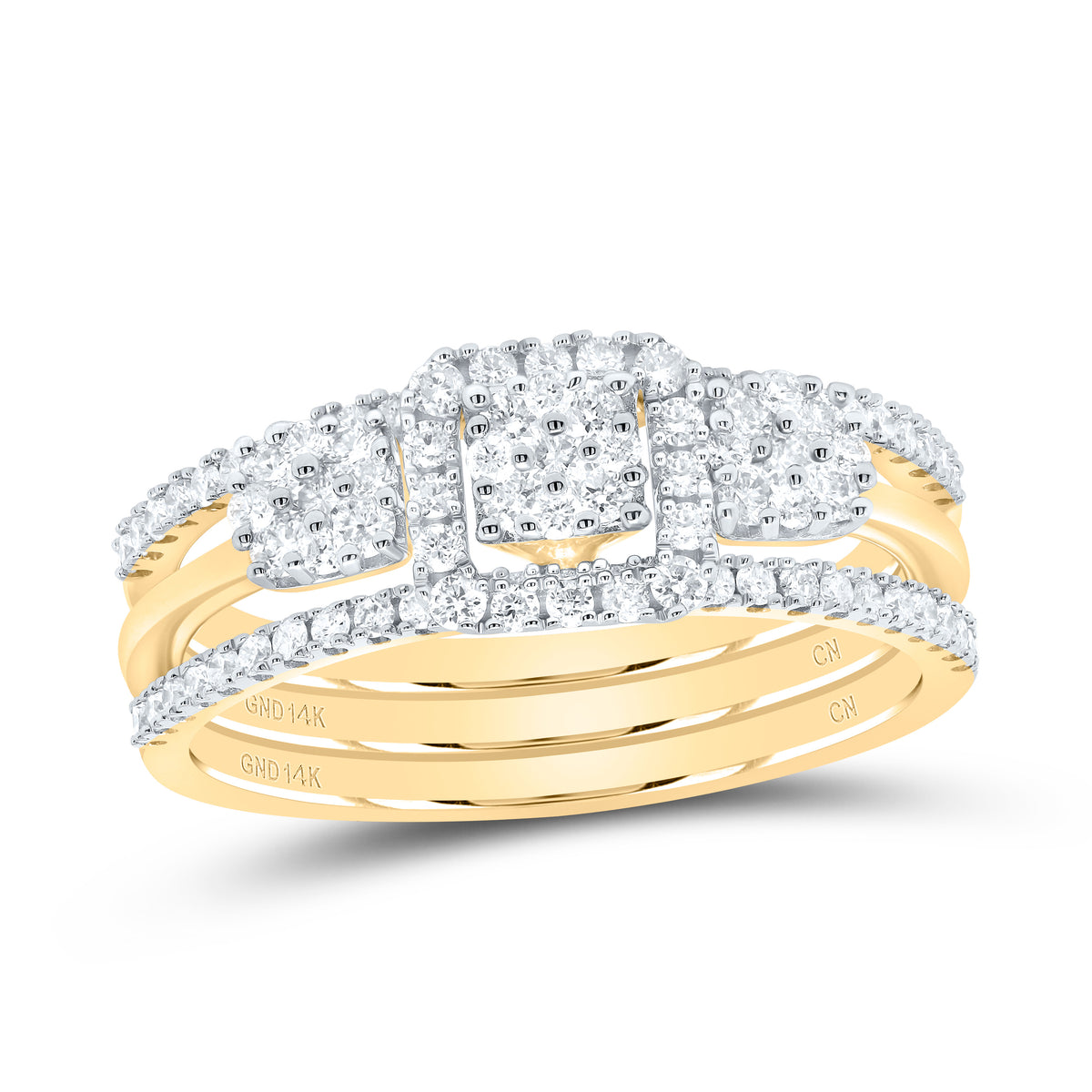 5/8CTW-DIA CN SQUARE FASHION RING