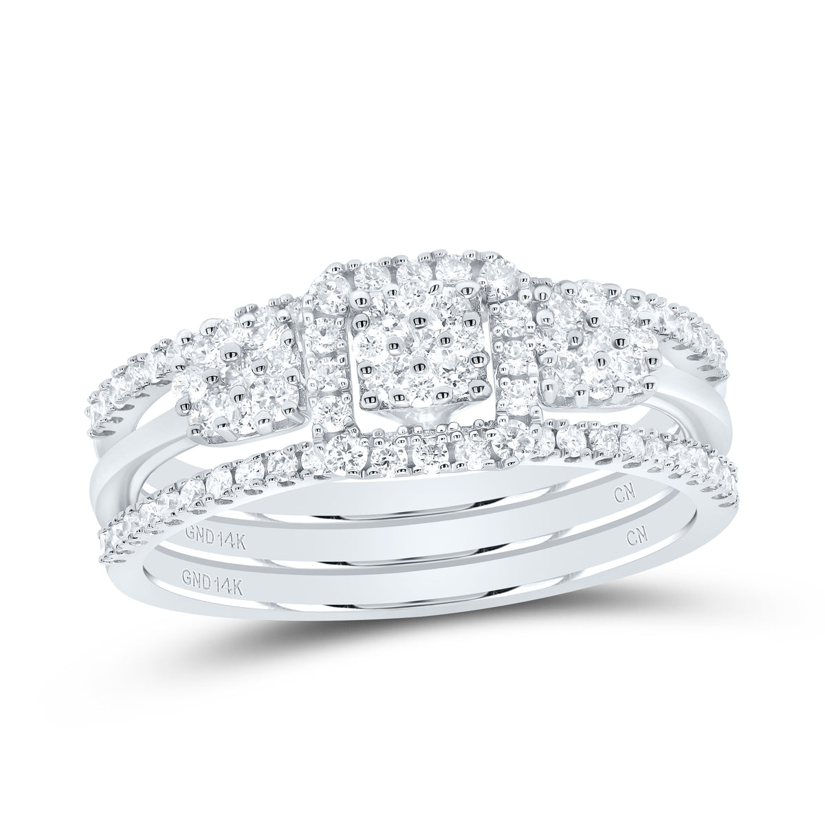 5/8CTW-DIA CN SQUARE FASHION RING