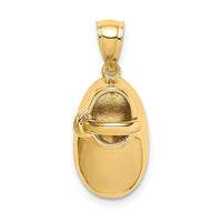 Load image into Gallery viewer, 14K Polished 3D Baby Shoe Pendant
