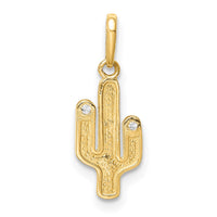 Load image into Gallery viewer, 14K Cactus CZ Pendant
