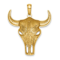 Load image into Gallery viewer, 14K Steer Skull Pendant
