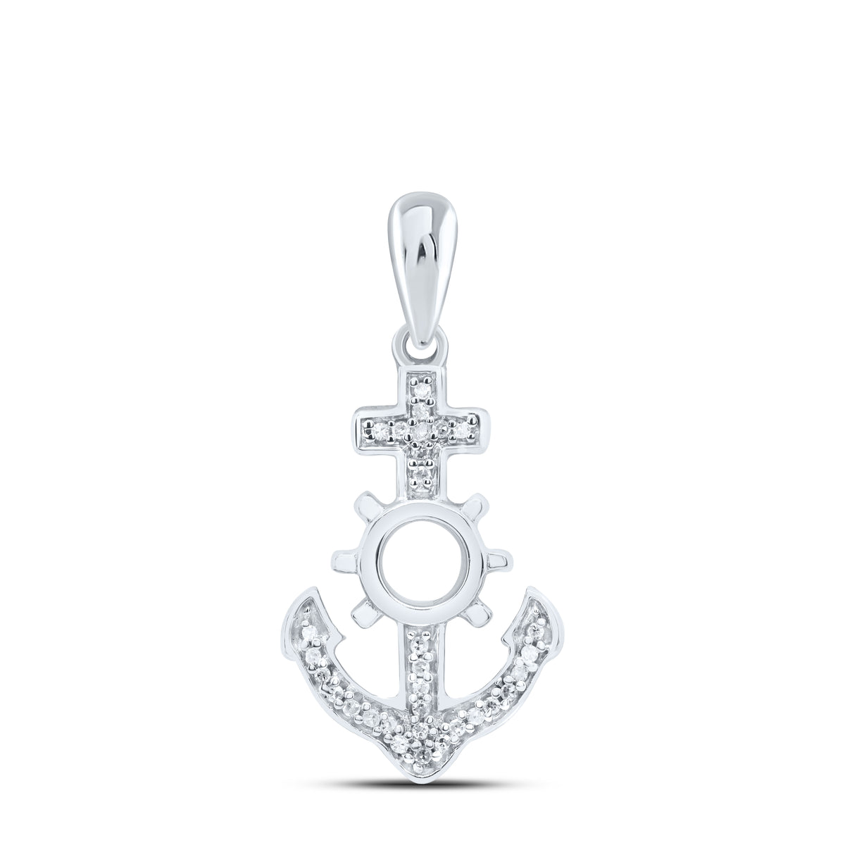 1/20CTW-DIA P1 GIFT ANCHOR PENDANT
