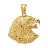 Load image into Gallery viewer, 14K Diamond-Cut Eagle Pendant
