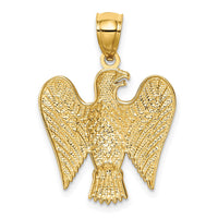 Load image into Gallery viewer, 14K w/White Rhodium Eagle Pendant
