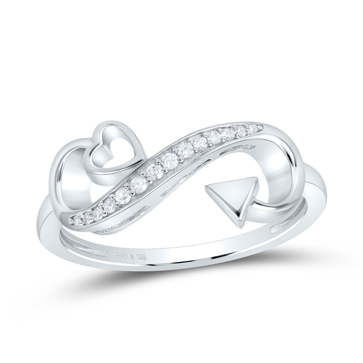 1/12CTW-DIA P1 GIFT HEART RING