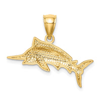 Load image into Gallery viewer, 14K D/C Marlin Pendant
