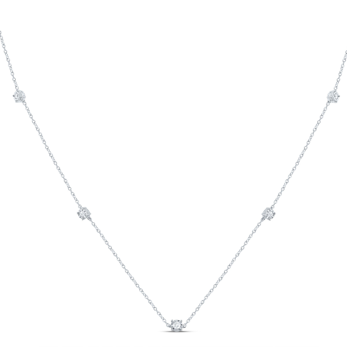 1/6CTW-DIA CN FASHION NECKLACE (18 INCH)