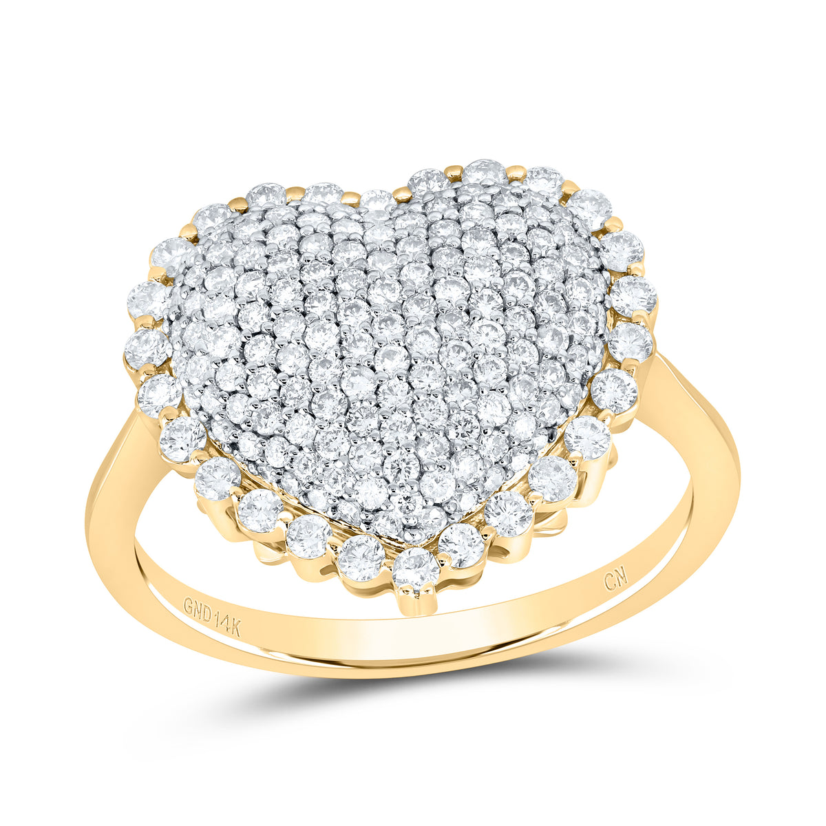 1CTW-DIA CN FASHION HEART RING