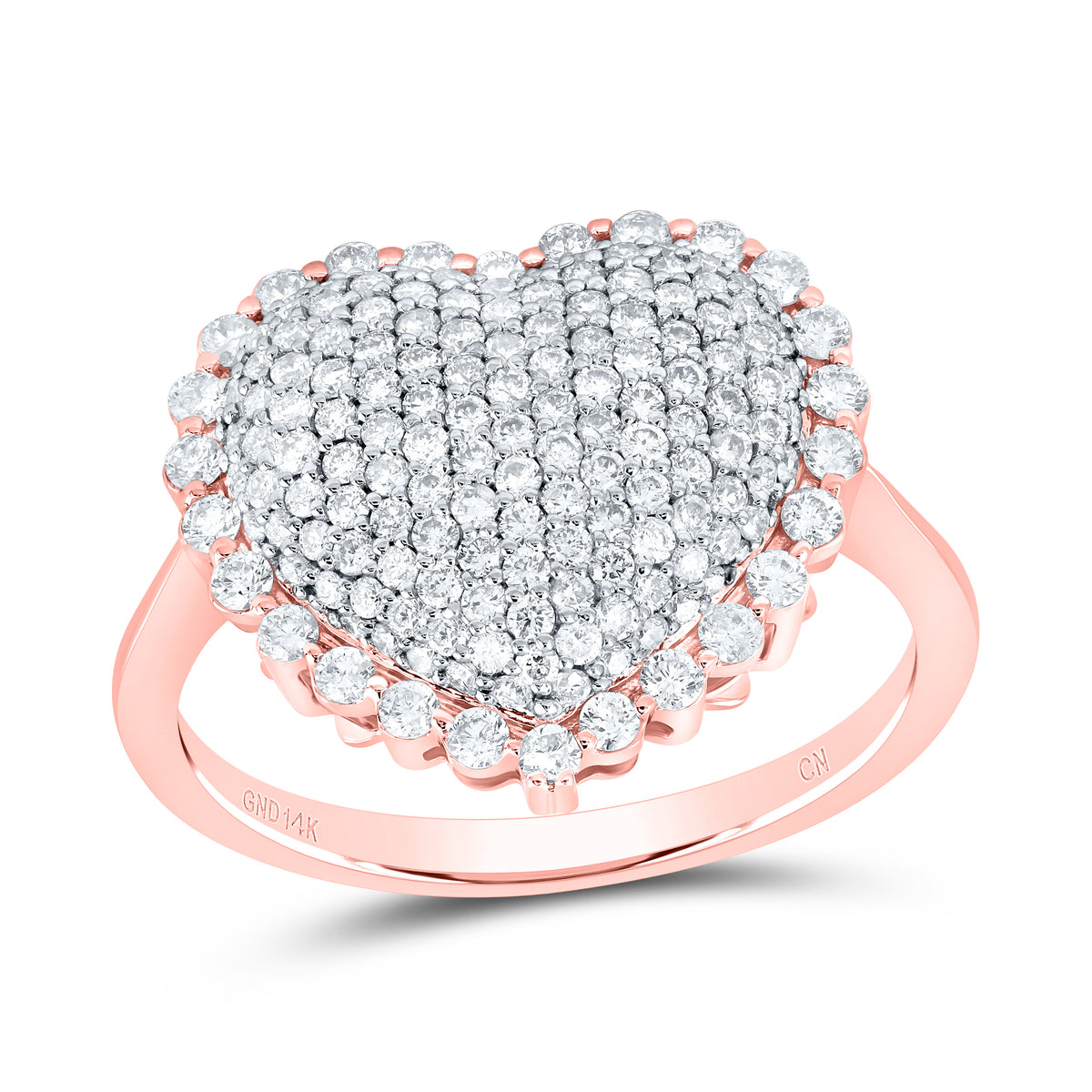 1CTW-DIA CN FASHION HEART RING