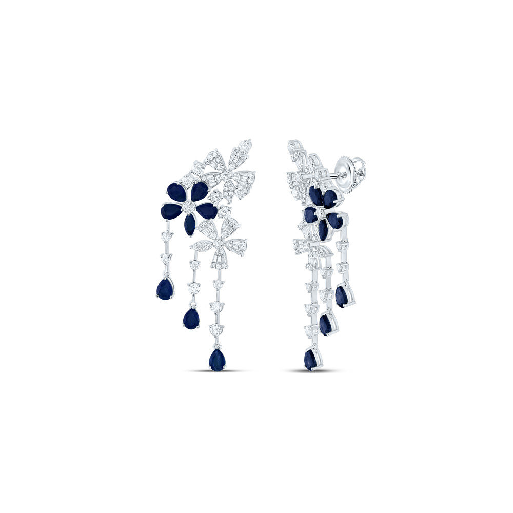 2 5/8CTW-DIA ANA M 1/3CTW MQ-BS, 5CTW PS-BS NAT GEM EARRING