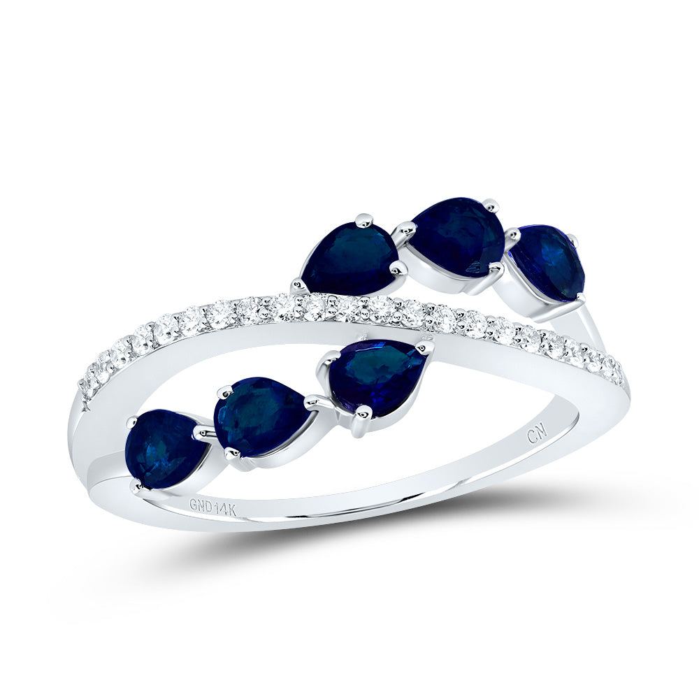 1/8CTW-DIA CN 1CTW PS-BS NAT GEM FASHION RING