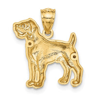 Load image into Gallery viewer, 14K Diamond-cut Boxer Pendant

