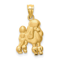 Load image into Gallery viewer, 14K Diamond-cut Poodle Pendant
