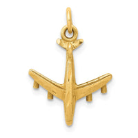 Load image into Gallery viewer, 14k 3-D Airplane Charm
