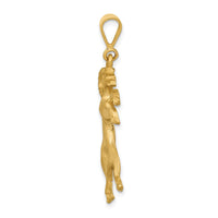 Load image into Gallery viewer, 14k Satin Diamond-cut Aries Zodiac Charm
