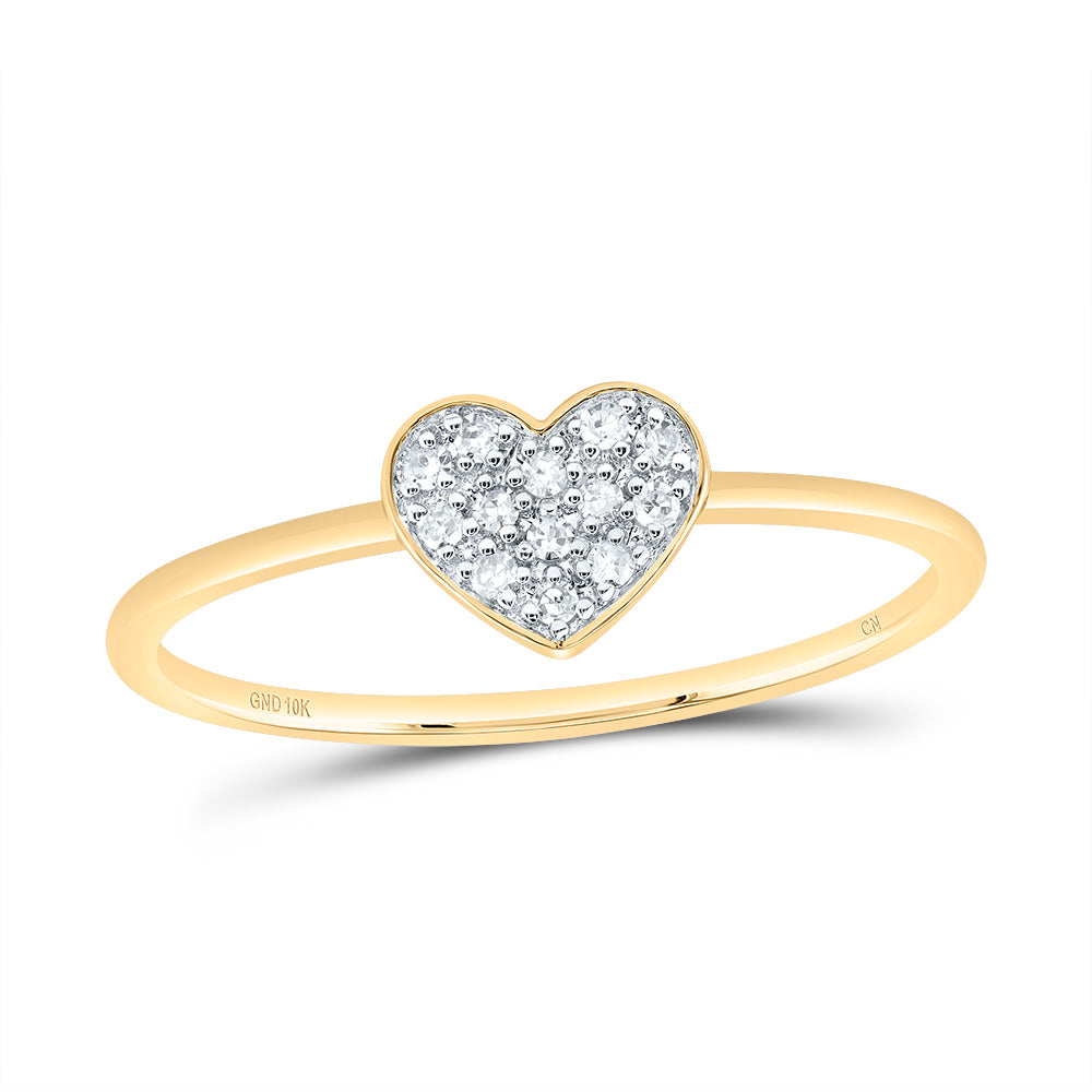 1/12CTW-DIA CN GIFT HEART RING