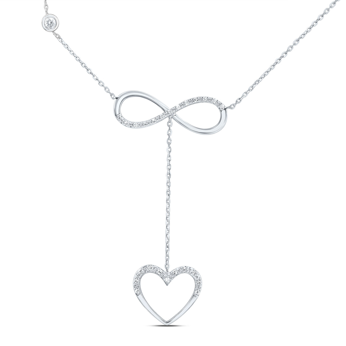 1/10CTW-DIA CN GIFT HEART NECKLACE (18 INCH)