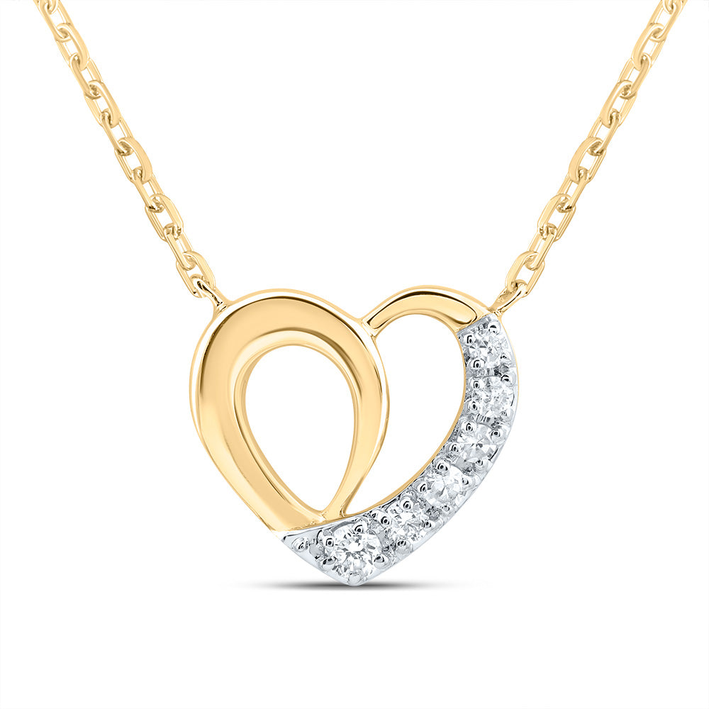1/20CTW-DIA CN GIFT HEART NECKLACE (18 INCH)