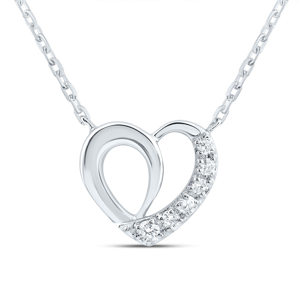 1/20CTW-DIA CN GIFT HEART NECKLACE (18 INCH)