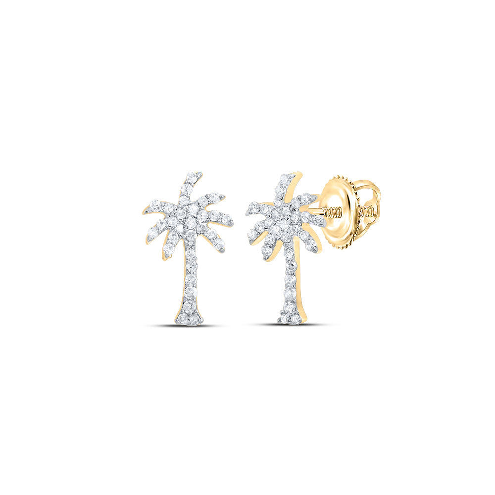 1/5CTW-DIA P1 GIFT TREE STUD EARRING