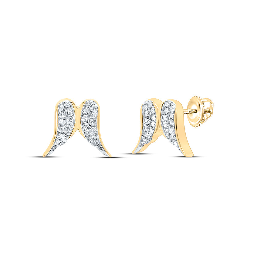 1/10CTW-DIA P1 GIFT WINGS EARRING