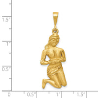 Load image into Gallery viewer, 14k Satin Diamond-cut Virgo Zodiac Charm
