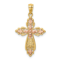 Load image into Gallery viewer, 14K Two-Tone Cross Pendant
