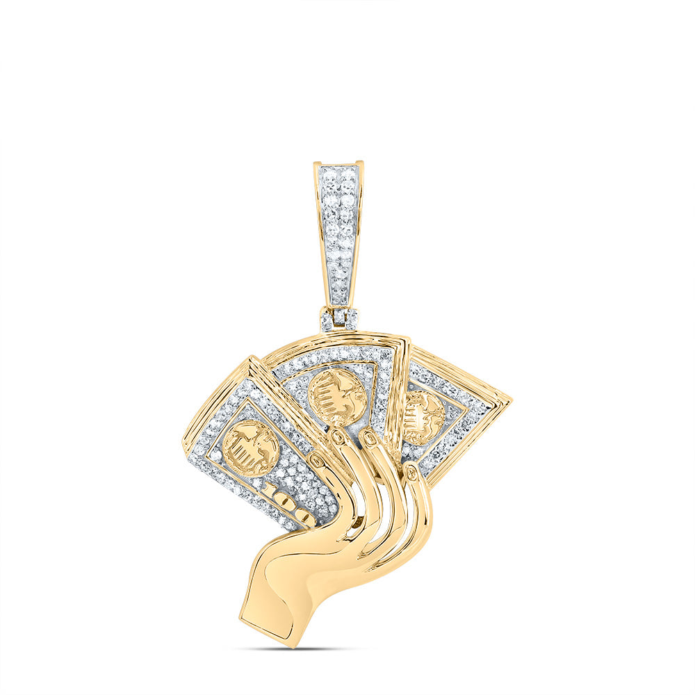 3/8CTW-DIA NK MONEY MENS CHARM