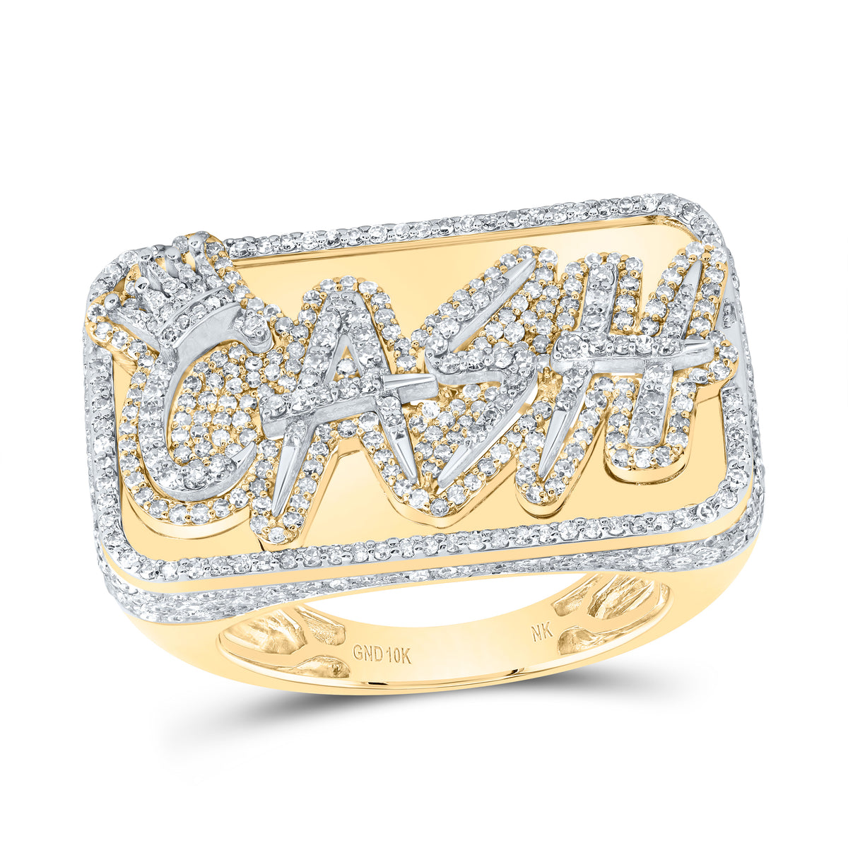 2 CTW-DIA NK CASH MENS RING