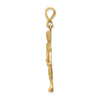 Load image into Gallery viewer, 14k Satin Diamond-cut Libra Zodiac Charm
