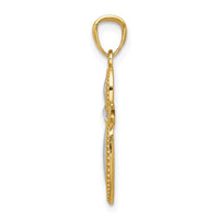 Load image into Gallery viewer, 14K White Rhodium Passion Cross Pendant
