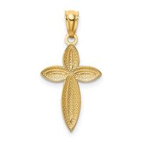 Load image into Gallery viewer, 14K White Rhodium Passion Cross Pendant
