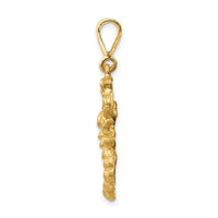 Load image into Gallery viewer, 14k Satin Diamond-cut Scorpio Zodiac Charm
