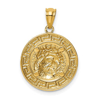 Load image into Gallery viewer, 14K w/White Rhodium Jesus Medal
