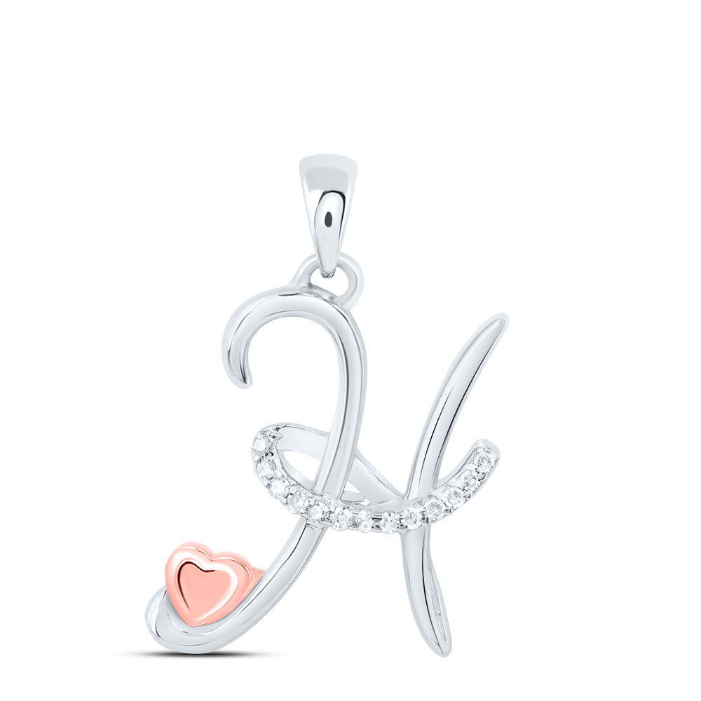 1/20CTW-DIA P1 GIFT INITIAL "H" PENDANT