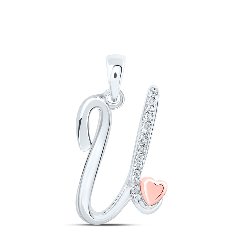 1/20CTW-DIA P1 GIFT INITIAL "U" PENDANT