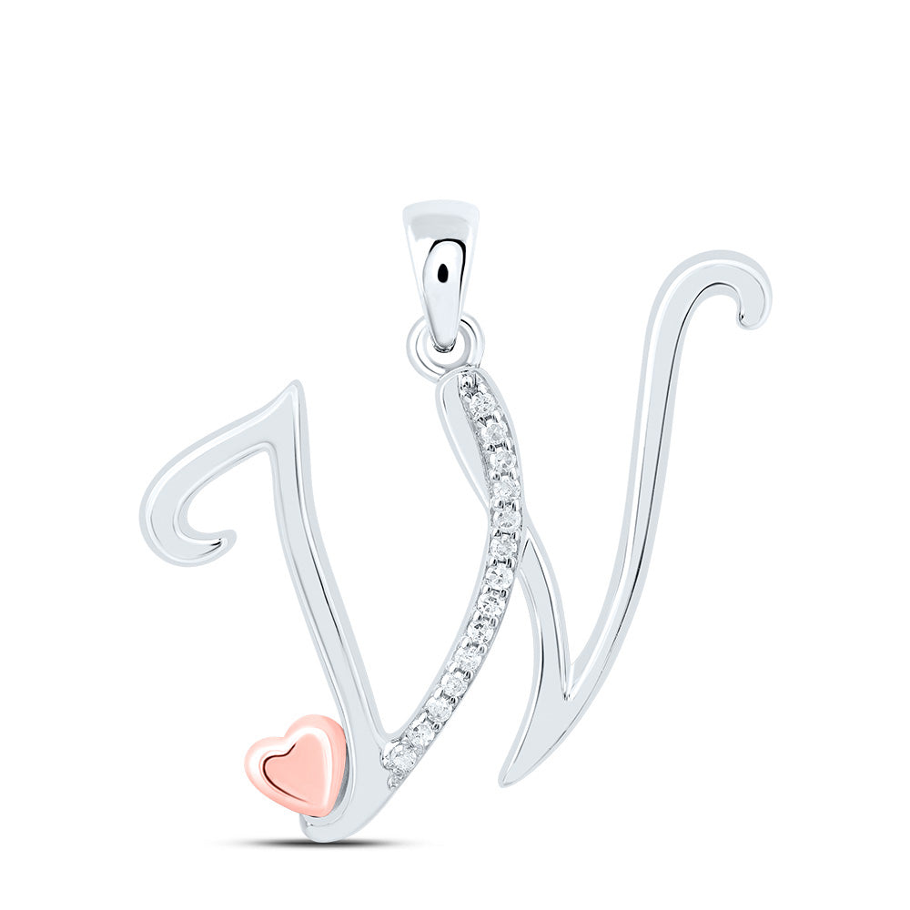 1/20CTW-DIA P1 GIFT INITIAL "W" PENDANT