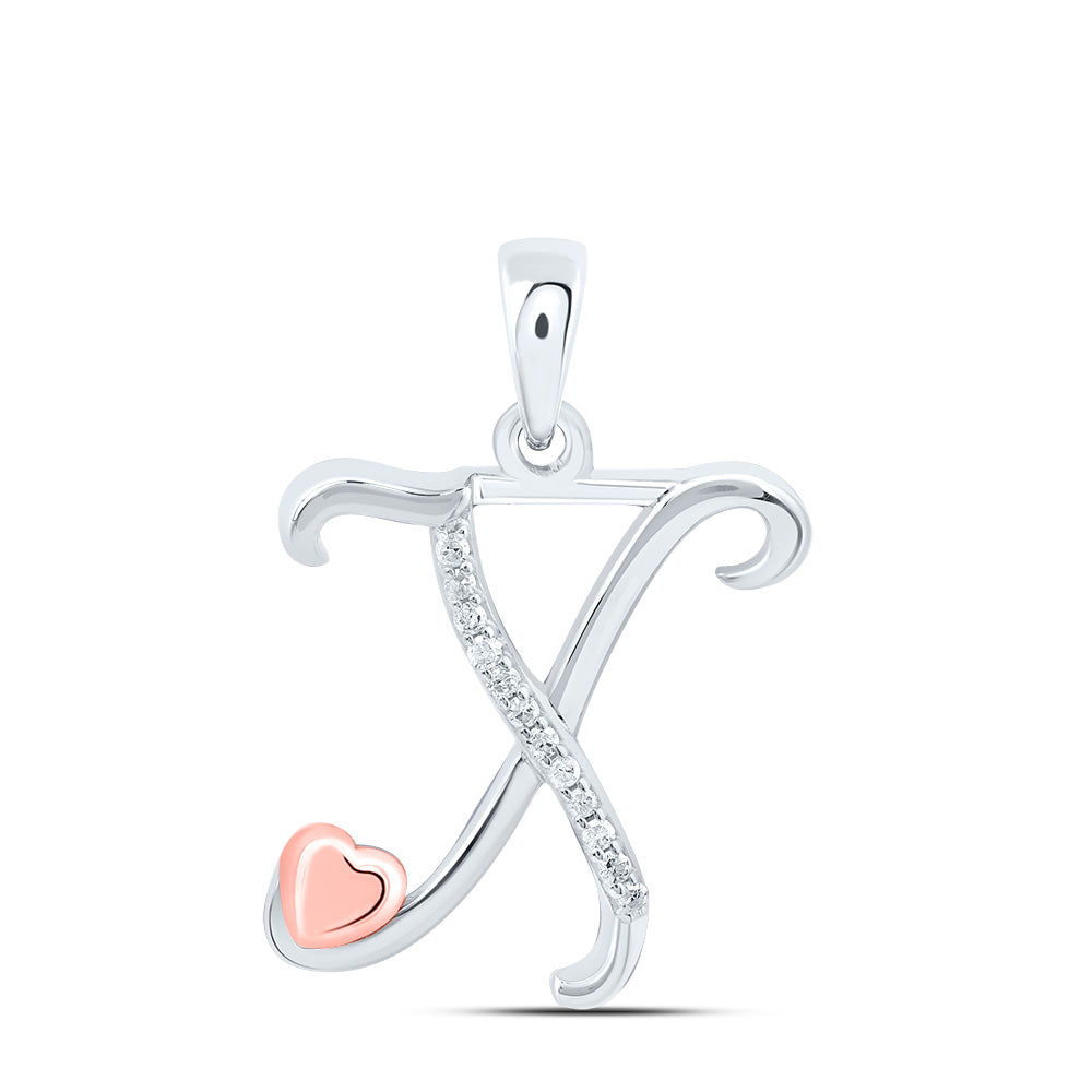 1/20CTW-DIA P1 GIFT INITIAL "X" PENDANT