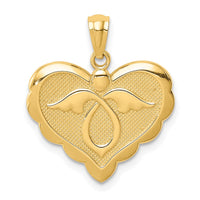 Load image into Gallery viewer, 14K Yellow Gold Angel in Heart Pendant
